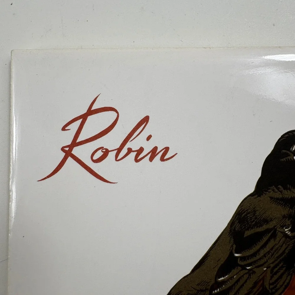 ScreenCraft Ceramic Tile Hand Decorated Robin Bird Art Signed Robert‎ Brooks